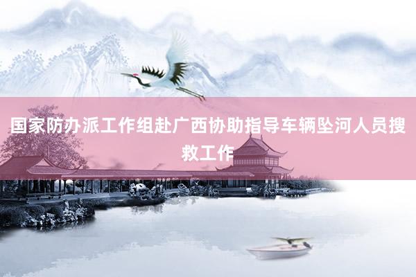 国家防办派工作组赴广西协助指导车辆坠河人员搜救工作