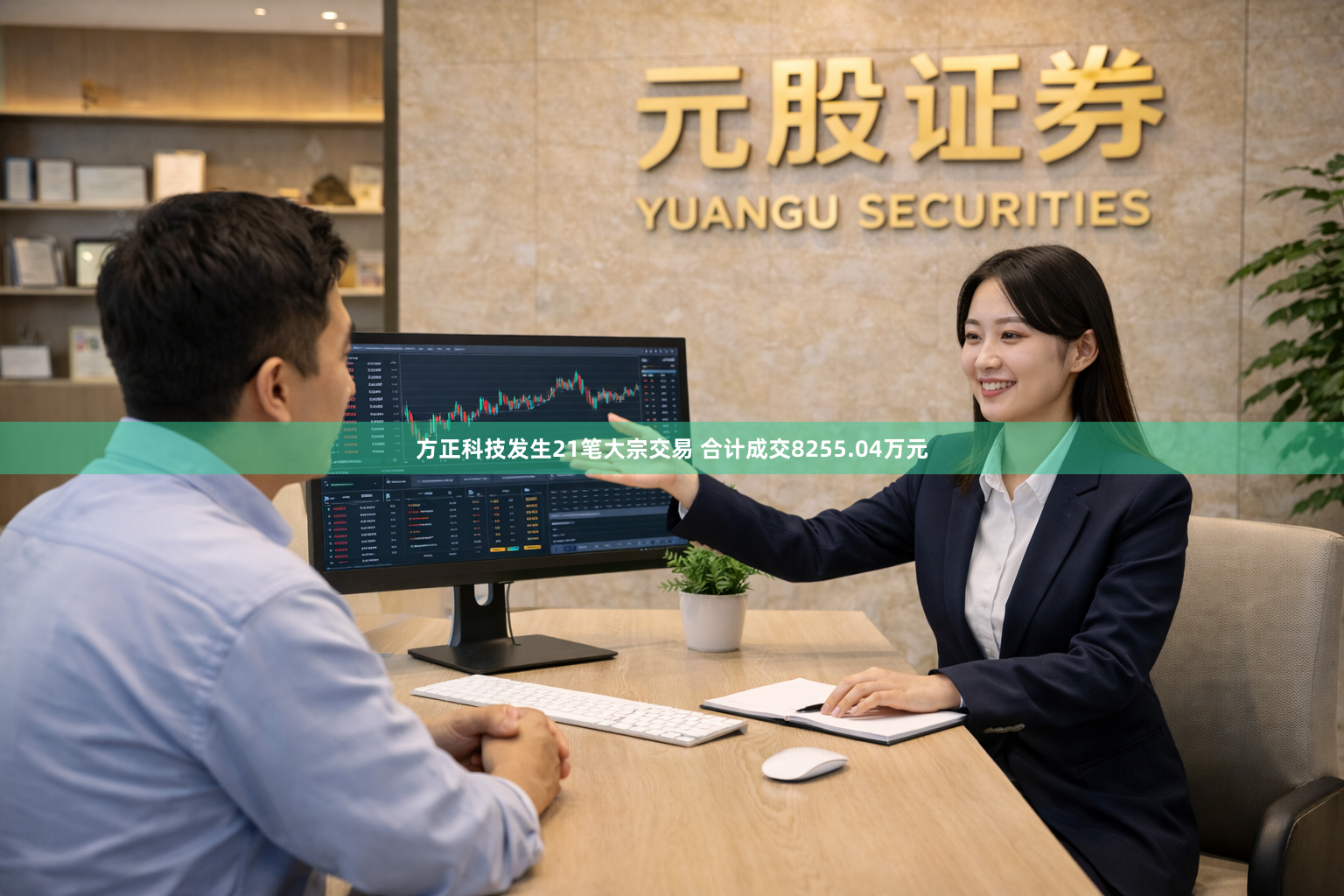 方正科技发生21笔大宗交易 合计成交8255.04万元